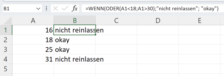 Excel ODER - Funktion schnell verstehen!